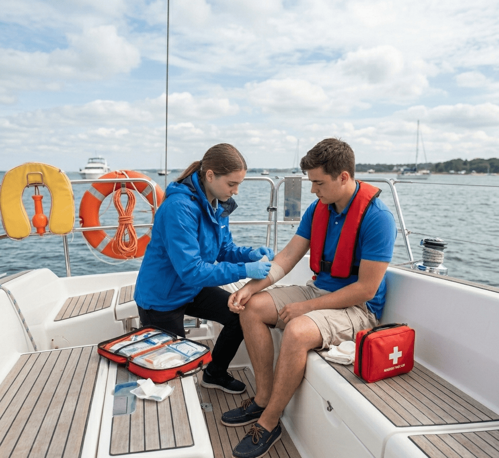 Erste Hilfe auf dem Segelboot – Wundversorgung an Bord durch die Crew