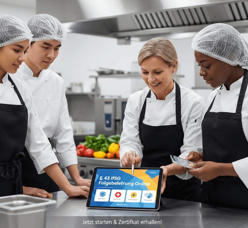 §43 IfSG Online-Folgebelehrung für die Gastronomie und Küchenteams in Dortmund